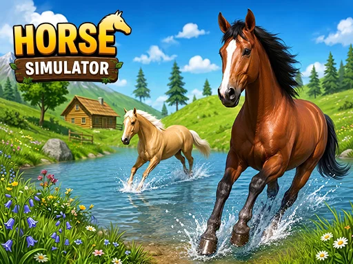 Wild Horse Simulator Racing Games - 8839
