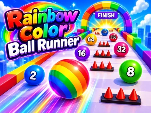 Rainbow Color Ball Runner - 8839
