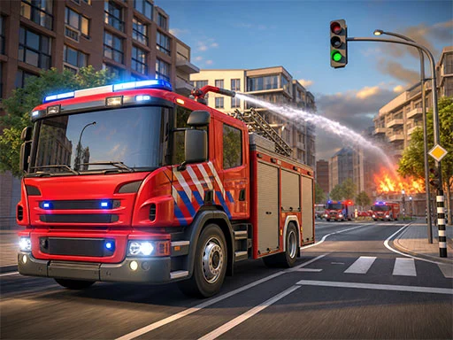 Fire Truck Rescue simulator - 8839