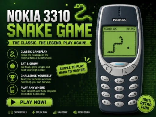 Nokia 3310 Snack Game - 8839