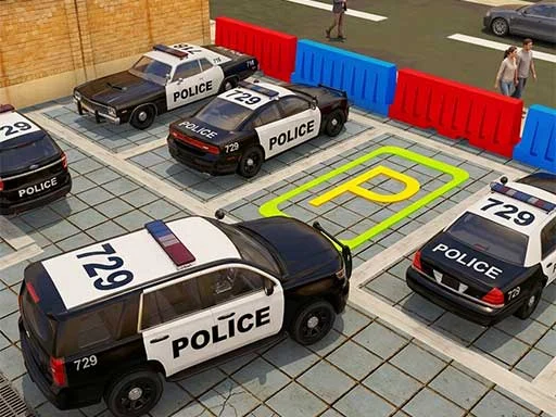3D Police Car Parking - 8839