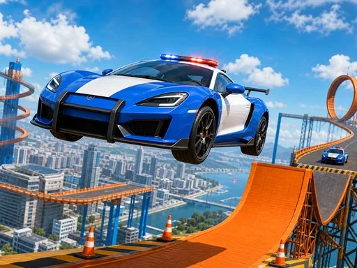 Police Car Stunt Challenge - 8839